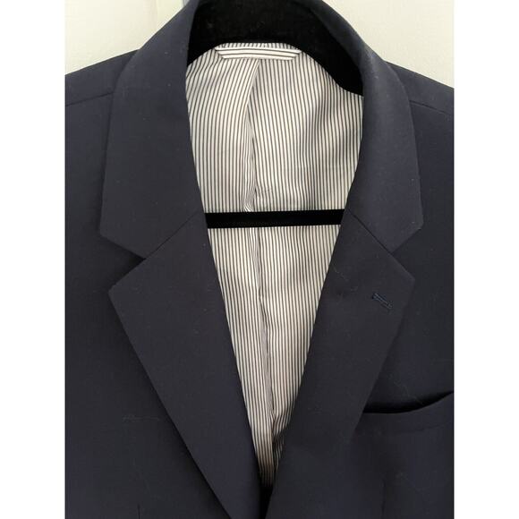 Van Husen Mens Blazer L Navy 2-Button Lined NWOT Career Occasion Casual - Picture 3 of 9
